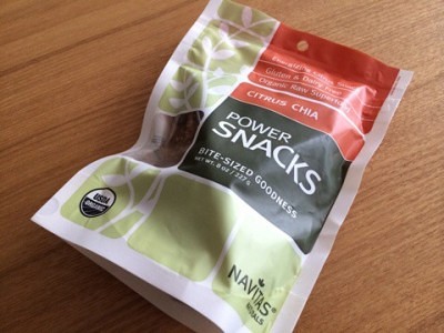 iherbチアシード入りの低カロリーお菓子 Navitas Naturals Power Snacks Citrus Chia